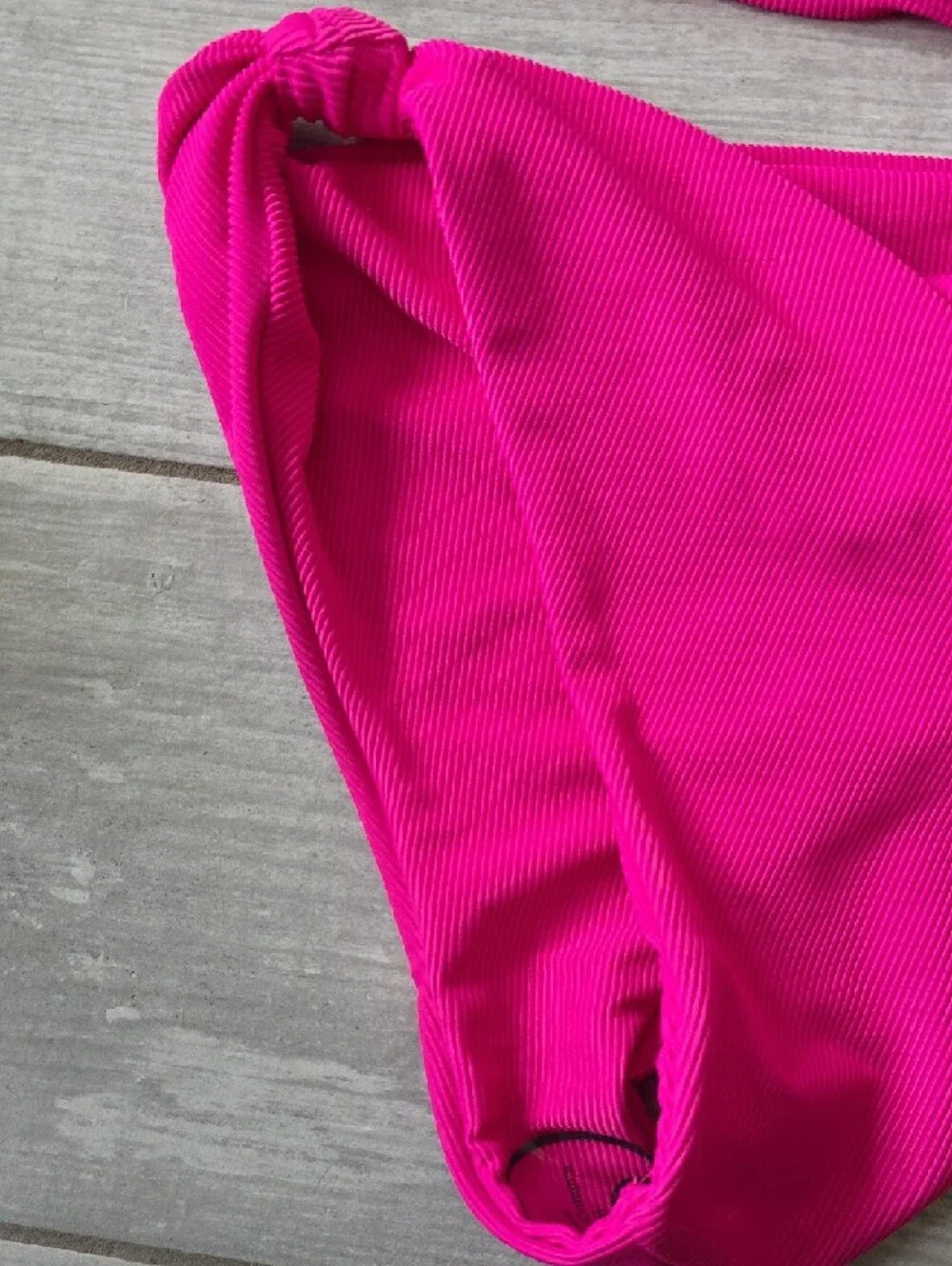Skatie Swim "Nicole" One Piece - Fuschia One-Shoulder with Side Cutout - Picture 5 of 12